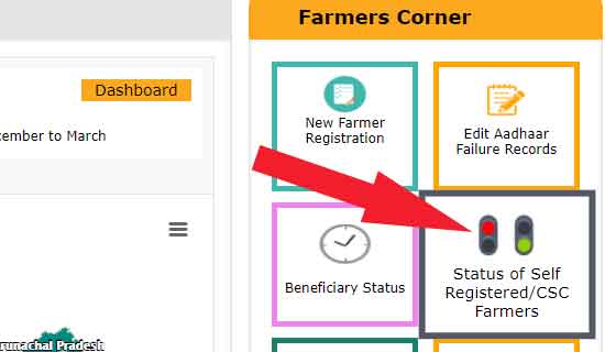 status of self registered csc farmers