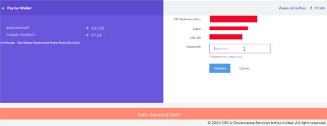 pay pan card correction fee