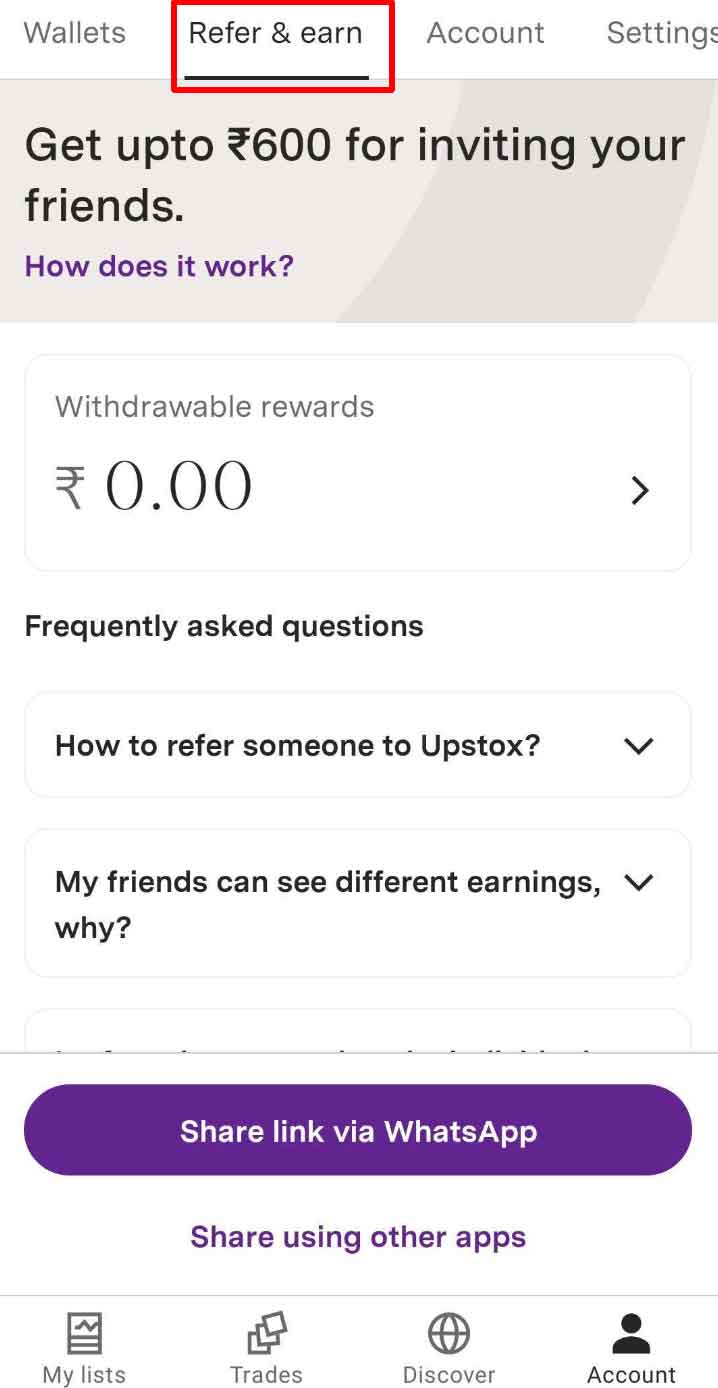 Study Material Free Download Process 2022 + Extra Income Opportunity 3 upstox refer and earn step 2